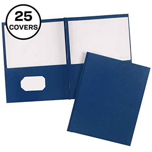 Avery Two Pocket Folders with 3 Prong Fasteners, Holds 70 Sheets, Case Pack of 125 Blue Folders (47975) - Image 8
