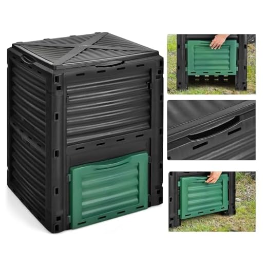 300L Composter Compost Bin Grass Eco Friendly Converter Debris Waste Garden Home