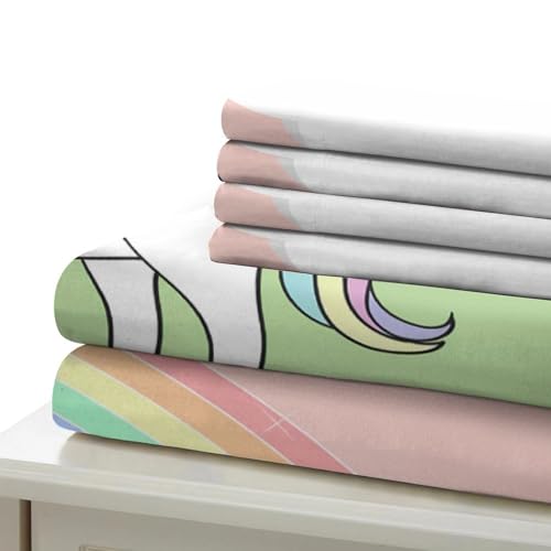 Housse de Couette Licorne 3D en Microfibre Super Douce de Qualité Supérieure