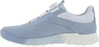 ECCO Womens 2023 W S-Three Waterproof Spikeless Breathable Leather Golf Shoes