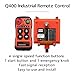 Q400 4 Buttons Wireless Remote Control for Cranes and Hoists /12-24V AC/DC Industrial Controller for Electric Hoist, Concrete Truck & Construction Machinery