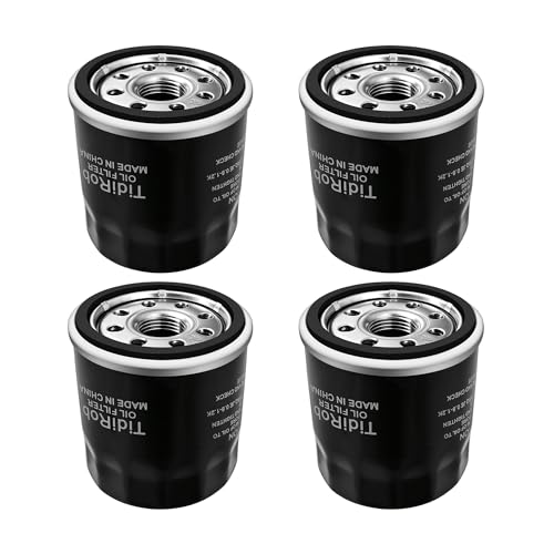 4 Pack 49065-0724 Oil Filter Replace AM107423 49065-7010 for Kawasaki FX801V FX850V FX1000V FJ180V FH381-721V FH601-770D Engines Lawn Mower