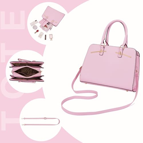 Set 2 Bolsos Mujer Satchel Tote Hobo 3 Compartimentos miniatura 5
