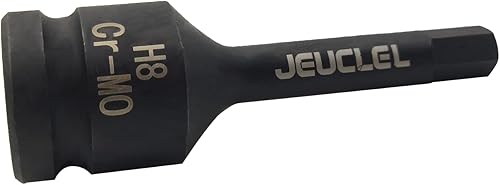 Miniatura 6 de 0.315 in Hex Impact Bit Socket, H8 12-Inch Impact Drive Allen Socket, Cr-Mo Acero Alargar Hex Destornillador Adaptador