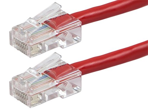Buhbo 2 Ft Cat5E Utp Ethernet Network Non Booted Cable (10-Pack), Multi-Color Black, Blue, Red, Yellow, White #TOP3