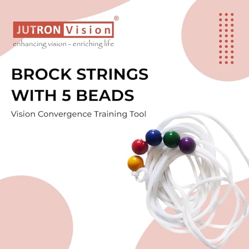 Image of 10 Foot Brock Strings with 5 Beads Vision Convergence Training Tool Therapy Device - Eye Exercises, Train Vision, Improve Strength, Athletic Performance