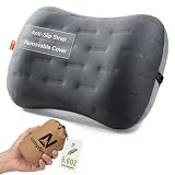 Inflatable Camping Pillow - Ultralight Compact Air Pillow for Travel, Backpacking & Hiking - Ergonomic Neck...