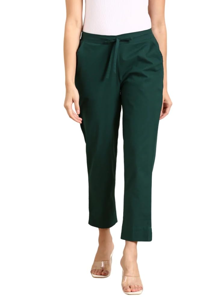 oxinexx Cotton Woman Trousers Pants Regular Fit Kurti Pant Daily Office Formal Casual Use-picture-55