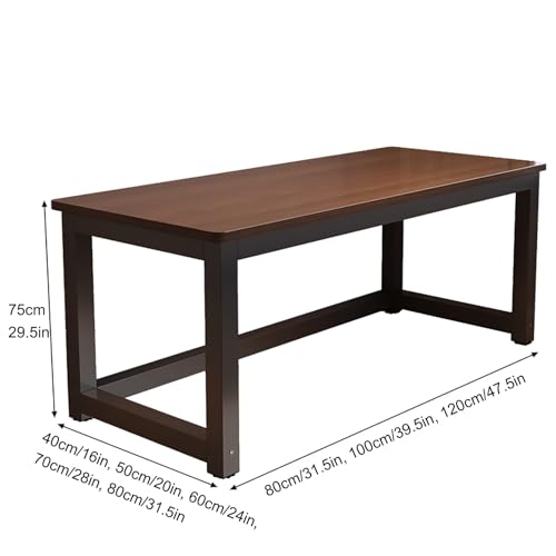 Bureau d'ordinateur portable bois et métal pour espace de travail