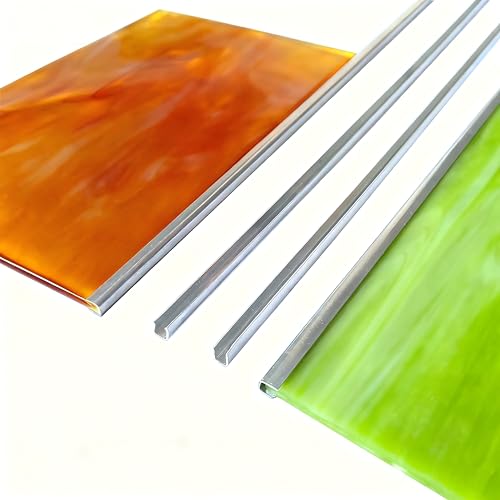 Zinc Came 1/8 for Stained Glass 36 Feet (3ft x 12 Strips) U Channel Zinc Hobby Came Easy to Bend and Solder for Hobbyists