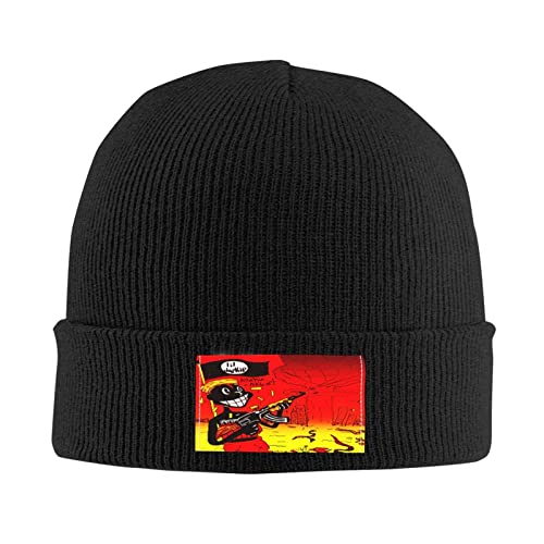 Lil Darkie Knit Hat Winter Summer Warm Skull Cap For Womens And Mens Beanie Hat Black #TOP1