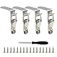 4PCS Spannverschluss Edelstahl, 90-Grad Kistenverschluss, Kistenverschluss Edelstahl mit hoher Spannkraft, Eckiger Spannverschluss, Schnappverschluss & Verschlüsse für Koffer, Kisten & Schrank