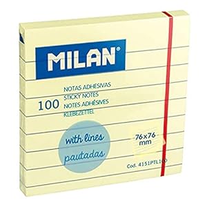 Zelfklevende notities, gelinieerd, 76 x 76 mm, 100 stuks