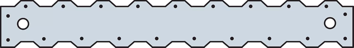 Simpson Strong-Tie ST2215 ST 16-5/16 in. 20-Gauge Galvanized Strap Tie (Pack of 50)