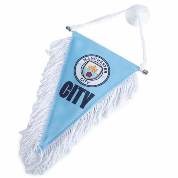 Fanion Vintage Manchester City - Banderin De Football, Club Anglais