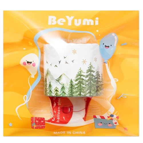 Image of BeYumi Forest Mountain Border Trim - 65ft Back to School Sage Green Watercolor Forest Wonderland Rolled Border Trim Green Mountain Bulletin Board Party School Classroom Office Chalkboard Home Decor