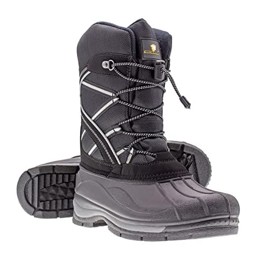 ArcticShield Mens Waterproof Insulated Warm Comfortable Durable Outdoor Ski Winter Snow Boots (7 D(M) US)