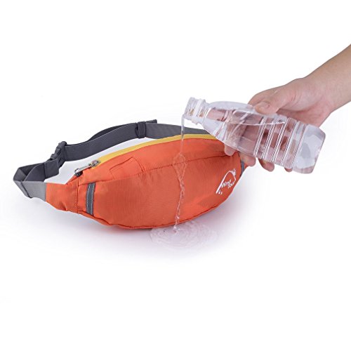 Magicpeony poliéster resistente al agua Cintura Pack bolsa de viaje, ligero Fanny Pack bolsa con auriculares para correr senderismo ciclismo paseo de perros