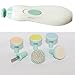 Baby Nail File Electric Nail Trimmer - Jaybva Safe Baby Nail Clippers Cutter for Newborn Children Toddlers Kids with LED Light Blue and Green