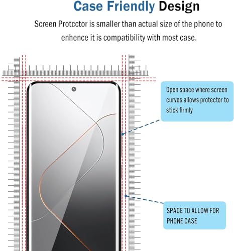 Image of STP FEEL Uv Advanced Tempered Glass Screen Protector Guard Compatible For Xiaomi 14 Civi 5G Cellphone (6.55 Inch,Pack Of 1) Full Adhesive Uv Curved Case Friendly Hd Clarity With Easy Installation Kit