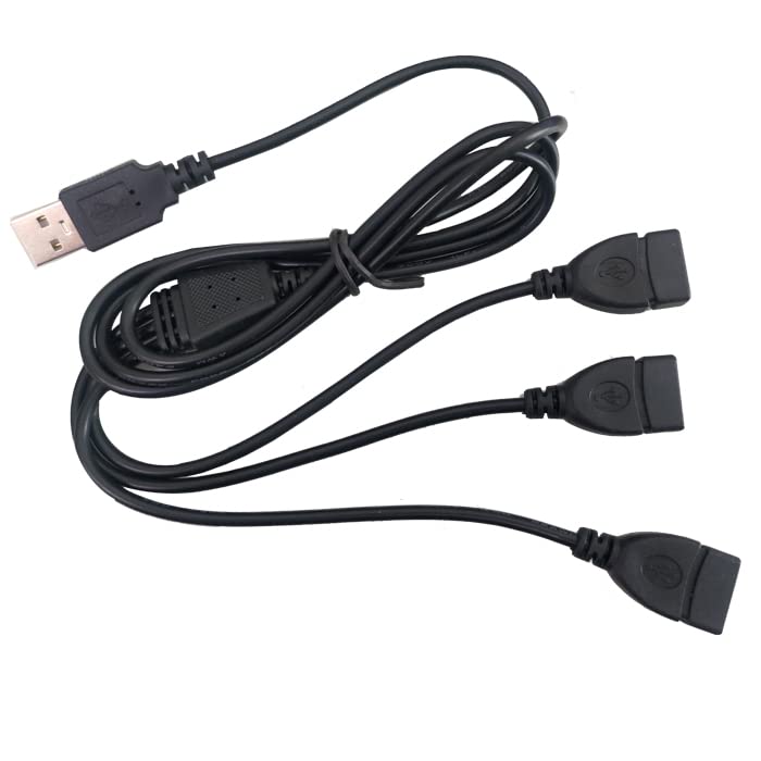 Amazon.co.jp: USB 3way 分岐ケーブル（1.2m）車内 LEDアンビエント