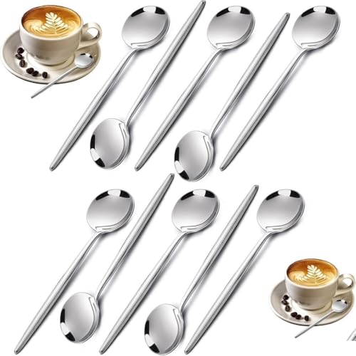 Opiniones y reviews de Cuchara sopera los más recomendados. 41 Lovgrin 12 Piezas Cucharas Para Cafe, Cucharas Soperas, Adecuado Para Té, Café, Capuchino, Café Concentrado, Postres, Leche, Azúcar, Crema, Etc (Plateado)