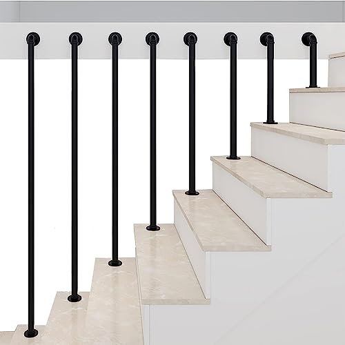 Garde-corps d'escalier en métal pour loft et villa moderne
