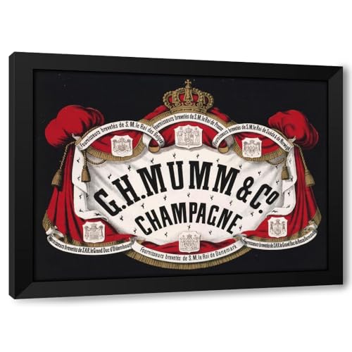 ArtDirect G.H. Mumm & Co., champagne (1876) Custom Framed Art Print Giclee Print or Canvas Options with Various Sizes and Customization by Anonymous