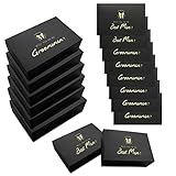 LADY&HOME Groomsmen Box 8 Packs, Groomsmen Gift Box, Best Man and Groomsmen Proposal Box Set for Barchelor Party, 6 Will You Be My Groomsman and 2 Best Man(Black-Squiggle)
