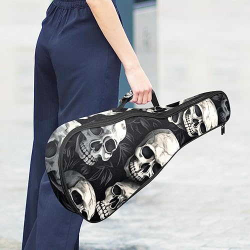 Waterproof Oxford Cloth Ukulele Bag Fairy with Bird and Flower Durable & Stylish Ukulele Case with Storage Funny Skull Pattern - Les Beatles, Paul McCartney, John Lennon, RIngo Starr, George Harrison Waterproof Oxford Cloth Ukulele Bag Fairy with Bird and Flower Durable & Stylish Ukulele Case with Storage Funny Skull Pattern – Image 7