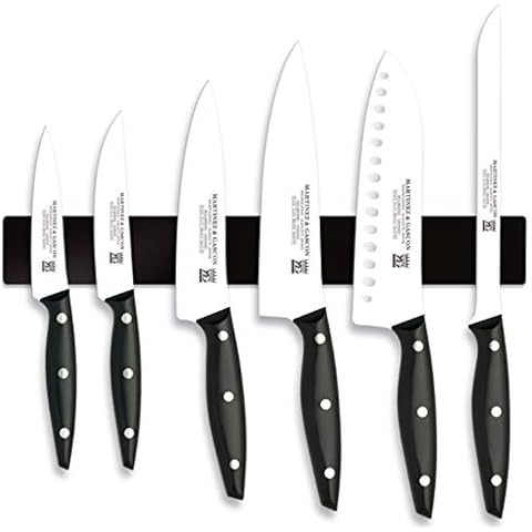Artenostro M&G 6-Piece Nova Knife Set - POM Handle - Magnetic Hanging Bar Cover
