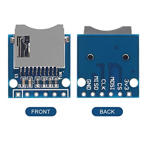 ACEIRMC 10pcs Micro SD SDHC TF Card Adapter Reader Module with SPI Interface Level Conversion Chip for Arduino - Thumbnail 2