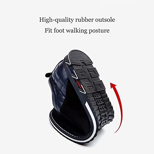 Shoes Men Leather Casual Loafers Dress Breathable Driving Moccasins Oxford Walking Shoe Arch Sneaker4