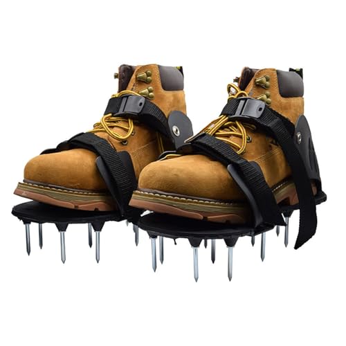 Chaussures pour ameublissement du sol légères avec clous et coussins d'air