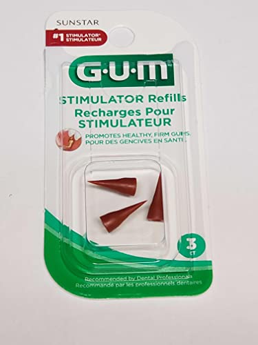 Gum Stimulator & 6 Gum Stimulator Refills With Rubber Tip Replacement #TOP4