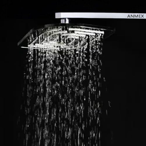 ANMEX (6X8") Overhead Alive Shower chrome finish with Arm/Rod Heavy Duty Fancy Shower Head Square Overhead Shower, Steel Grade 304 (6inch x 8inch) (6X8") (Without Rod/Arm) (B0CK5VZHST) Amazon Price History, Amazon Price Tracker