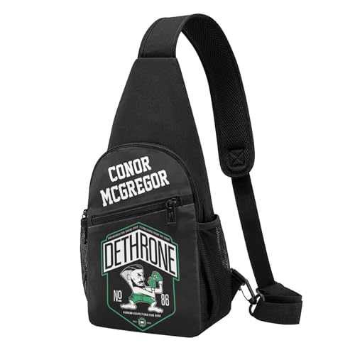 Mcgregor Boxing King Conor Brusttasche Casual Einarm-Sling-Brustbeutel über der Schulter Großvolumiges Outdoor-Beutel