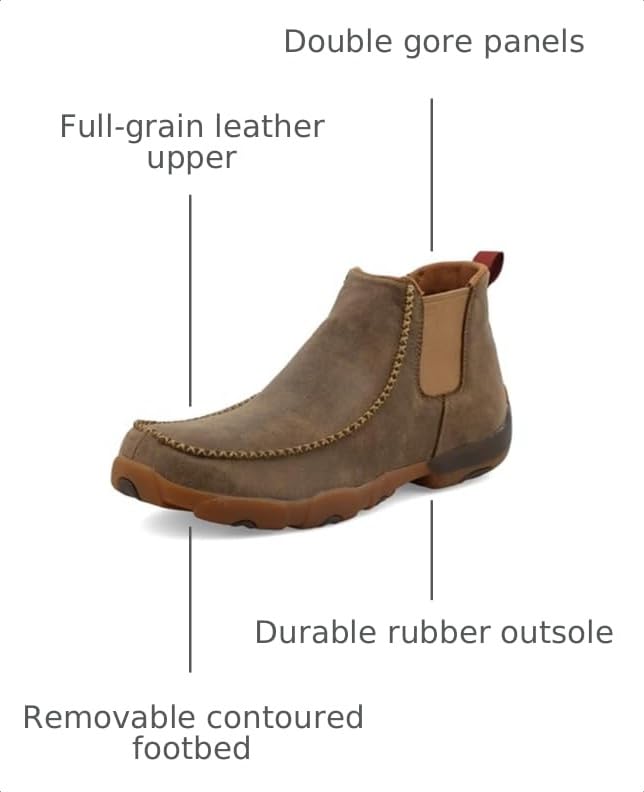 Image of Twisted X Men's 4 inch Chelsea Driving Moc Boot