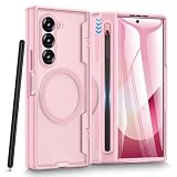 Caka - Funda para Samsung Galaxy Z Fold 6 [ranura para bolígrafo S más delgada] [carga magnética] [protección de bisagra] [protector de...