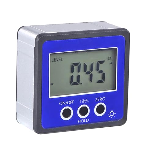 Medidor de ángulos digital con base magnética miniatura 7