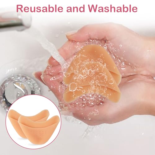 Image of CEYAZYE 4 Pair Silicone Toe Protectors for Women Blister, Reusable
