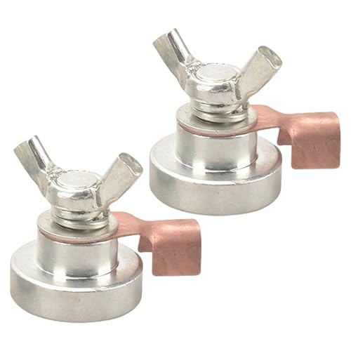 Lot de 2 pinces de mise à la terre magnétiques pour soudage taille S - 4