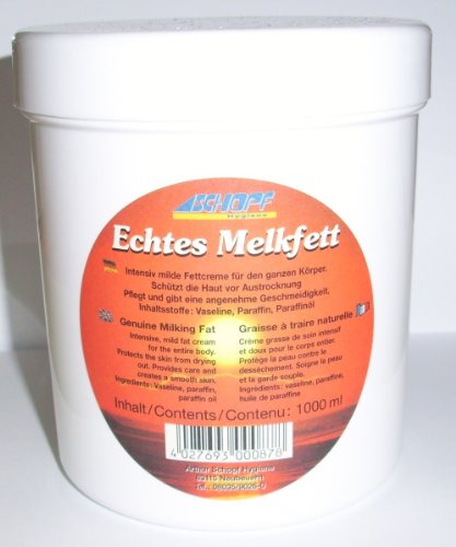 SCHOPF 202001 Echtes Melkfett gegen Hautaustrocknung bei Tier und Mensch, 1 kg