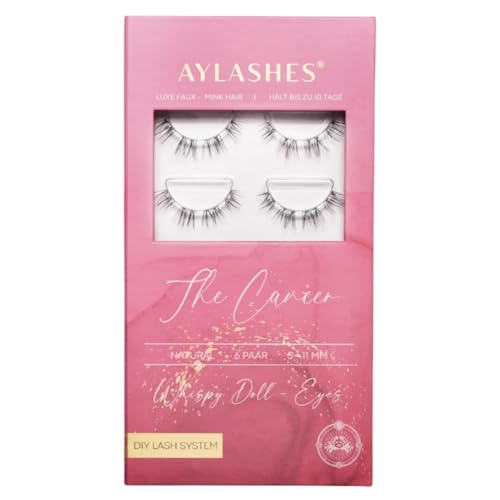AYLASHES Limited Edition Sternzeichen The Cancer DIY Wimpernextensions für zu Hause 6 Paar Wimpern mit bis zu 7 Tage Halt