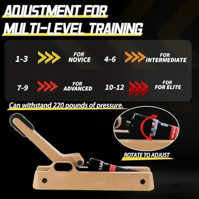Forearm Strength Trainer, Arm Training Equipment with Adjustable Hydraulic Resistance (Levels 1-12), Strength Training Equipment, Arm Trainer