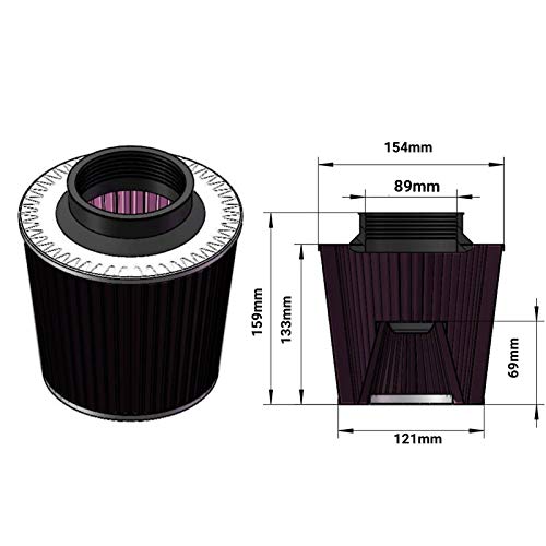 image for MOOSUN Cold Air Intake Kit with Filter 1988-1995 Fit for Chevrolet GMC