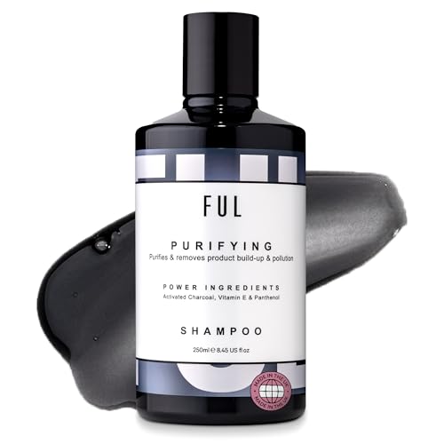 FUL Clarifying Shampoo & Scalp Scrub, Deep Cleansing Hair Care for Oily and Greasy Hair, Purifies & Removes Product Build-Up. Moisturising Shampoo for Greasy Hair and Dry Scalp