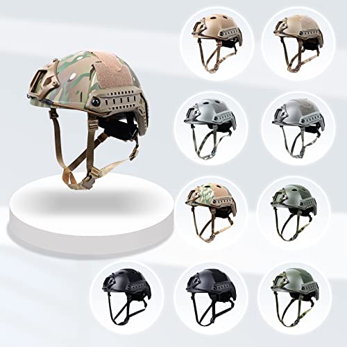 Ghileo Airsoft Tactical Military Helmet, Fast Mh/Pj/Bj Type Combat Protective Gear For Paintball Game Skateboard Outdoor Activities #TOP6