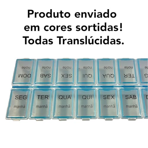 Porta Comprimidos Semanal 2 Nichos Por Dia (14 Nichos)