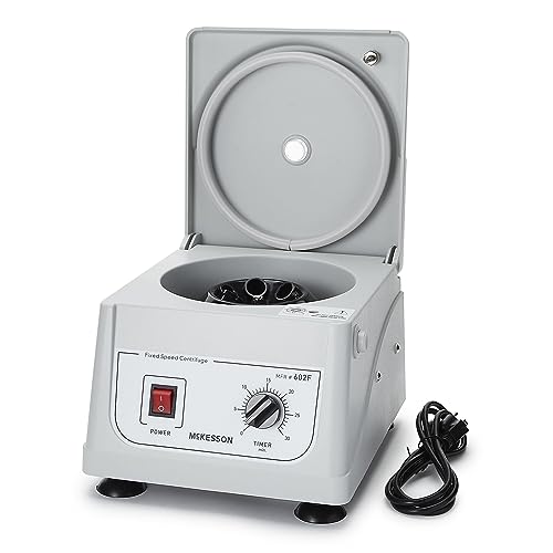 McKesson Centrifuge Machine for Laboratory Clinical Use, Fixed Speed at 3400 RPM - 6 Place Fixed Angled Rotor, 1 Count